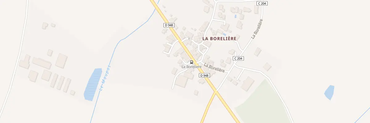 Plan du 160 La Borelière à Bournezeau