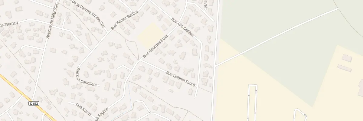 Plan du 354 Rue Léo Delibes à Biscarrosse