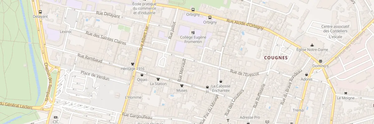 Plan du 25 Rue du Collège à La Rochelle