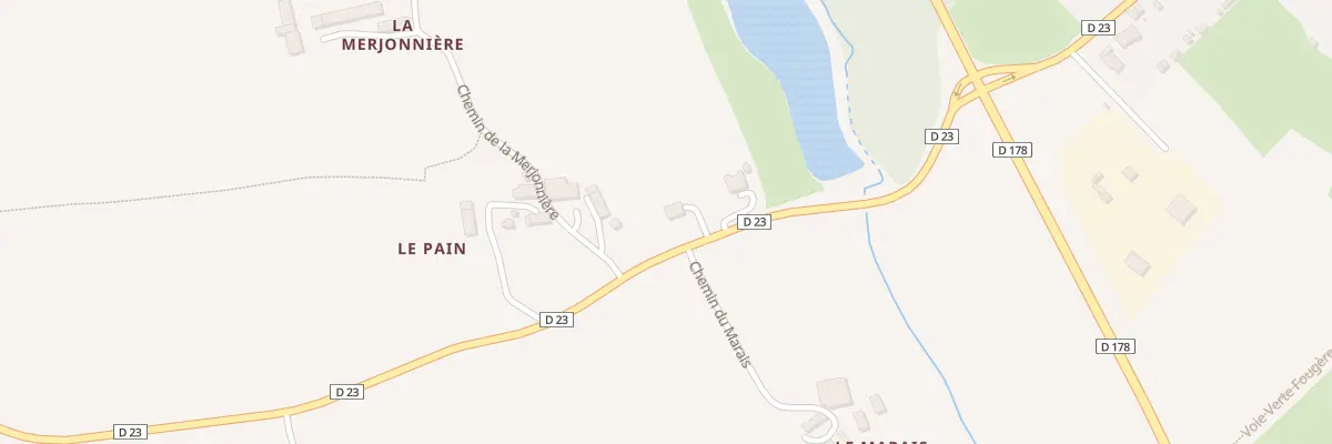 Plan du 228 Le Pain à Luitré-Dompierre