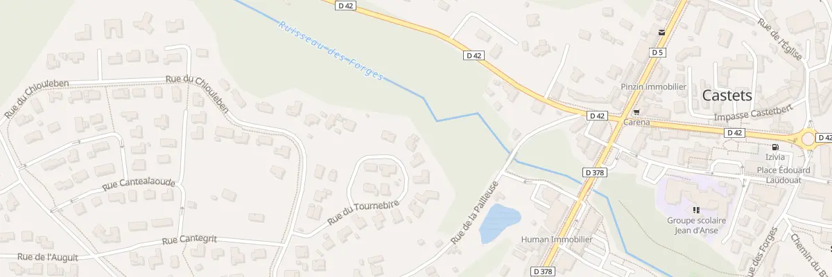 Plan du 200 Rue du Tournebire à Castets