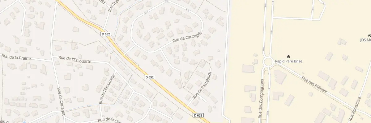 Plan du 220 Rue de Cantegrit à Biscarrosse