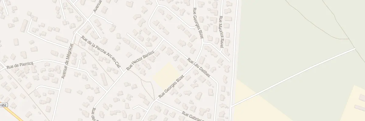Plan du 5001F Rue Léo Delibes à Biscarrosse