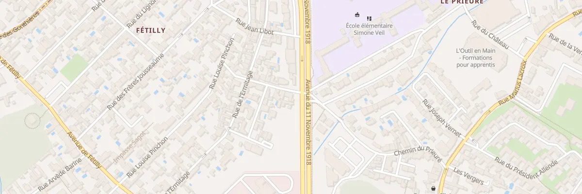 Plan du 5 Rue Richard des Herbiers à La Rochelle