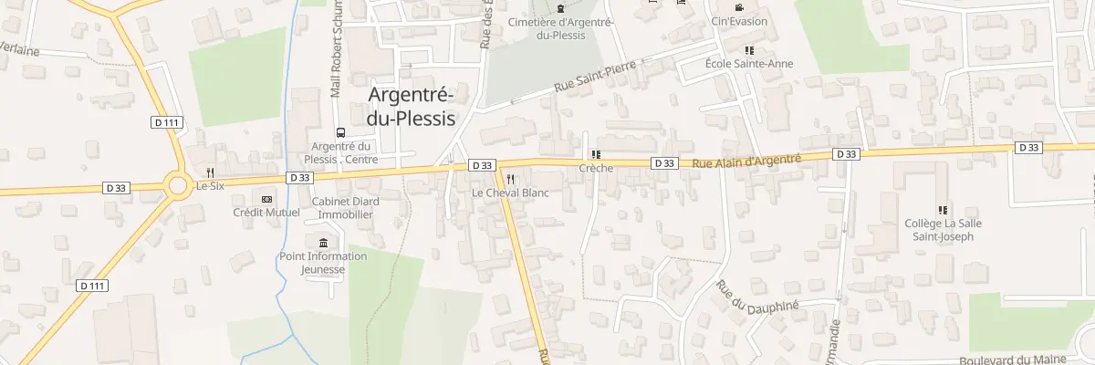 Plan du 6 Rue Alain d’Argentré à Argentré-du-Plessis