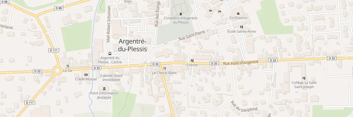 Plan du 1 Rue Alain d’Argentré à Argentré-du-Plessis