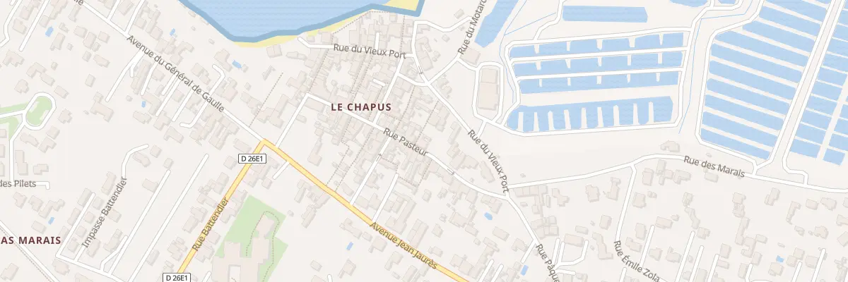 Plan du 11 Rue Pasteur à Bourcefranc-le-Chapus