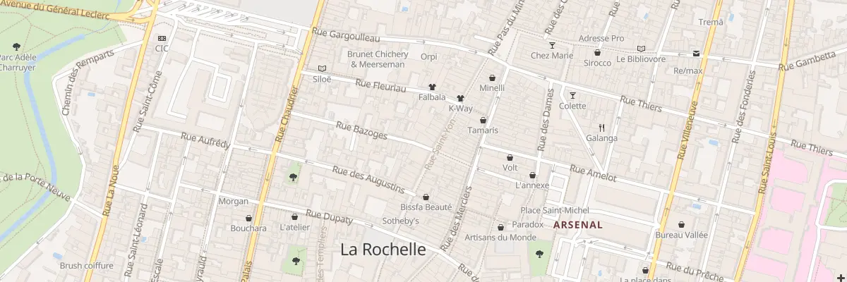 Plan du 2 Rue Bazoges à La Rochelle