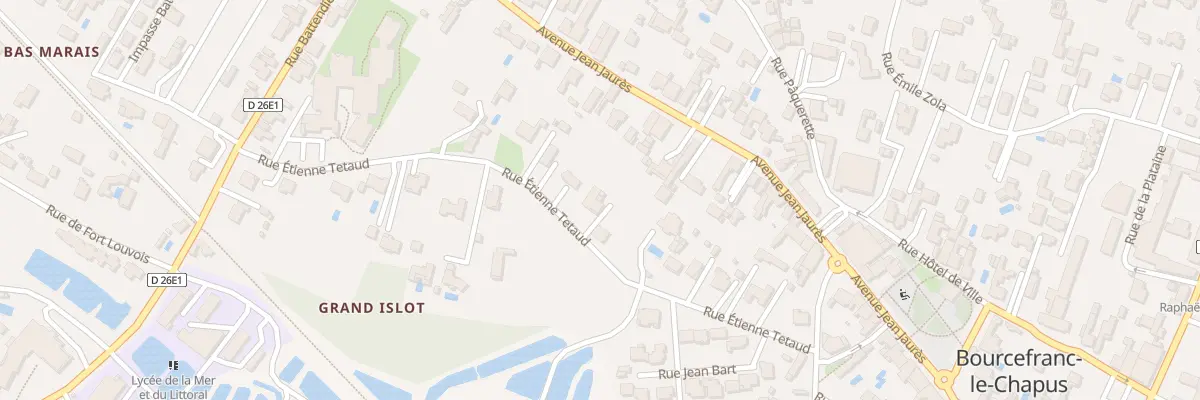 Plan du 22 Rue Etienne Tetaud à Bourcefranc-le-Chapus