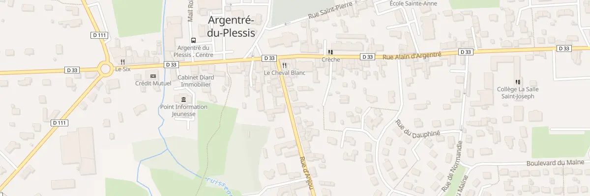 Plan du 7 Rue d’Anjou à Argentré-du-Plessis