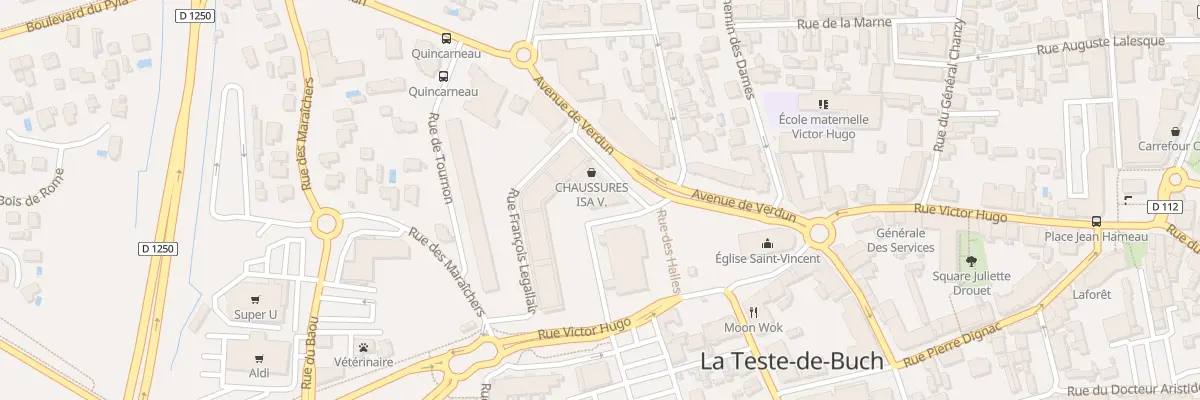 Plan du 1 Av de Verdun à La Teste-de-Buch