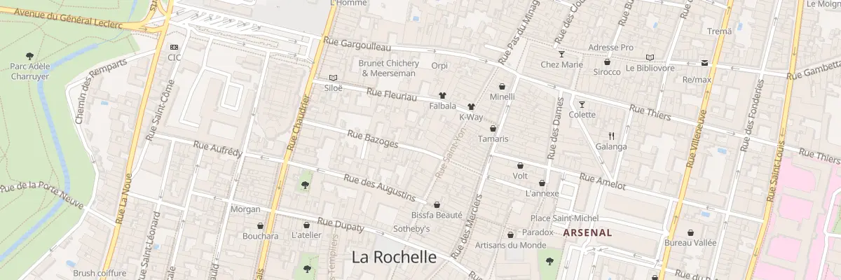 Plan du 4 Rue Bazoges à La Rochelle