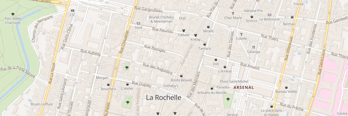 Plan du 3 Rue Bazoges à La Rochelle