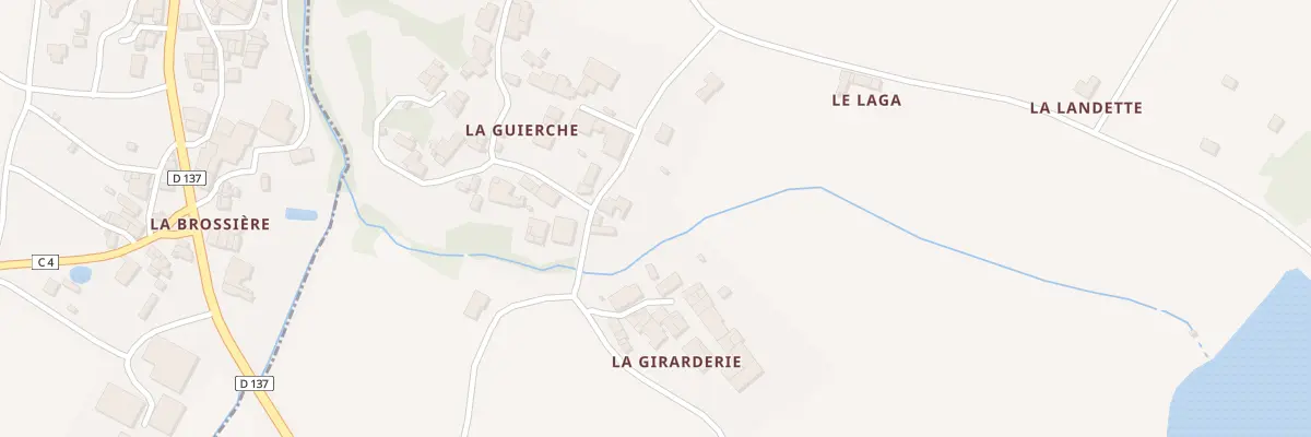 Plan du 6 La Guierche à Vendrennes