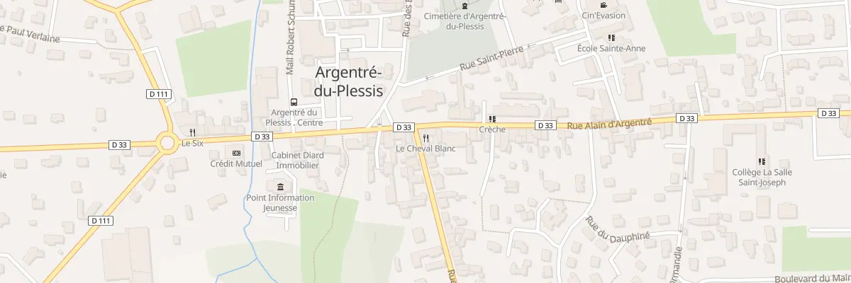 Plan du 1 Rue d’Anjou à Argentré-du-Plessis