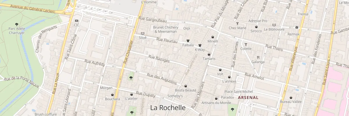 Plan du 6 Rue Bazoges à La Rochelle