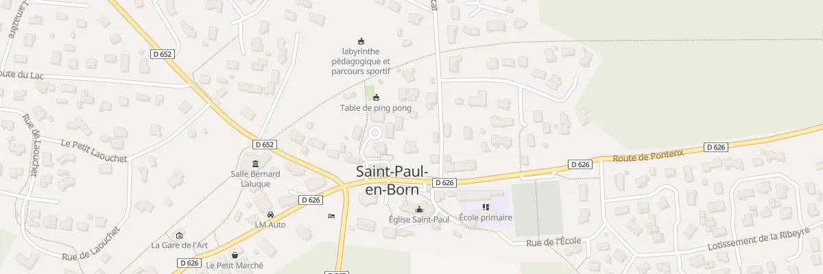 Plan du 77 Rte du Talucat à Saint-Paul-en-Born