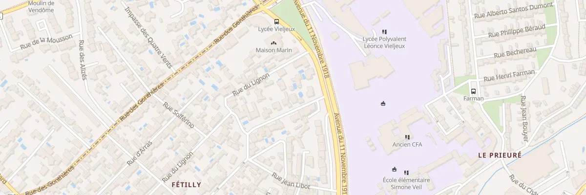Plan du 61 Rue des Frères Jousseaume à La Rochelle