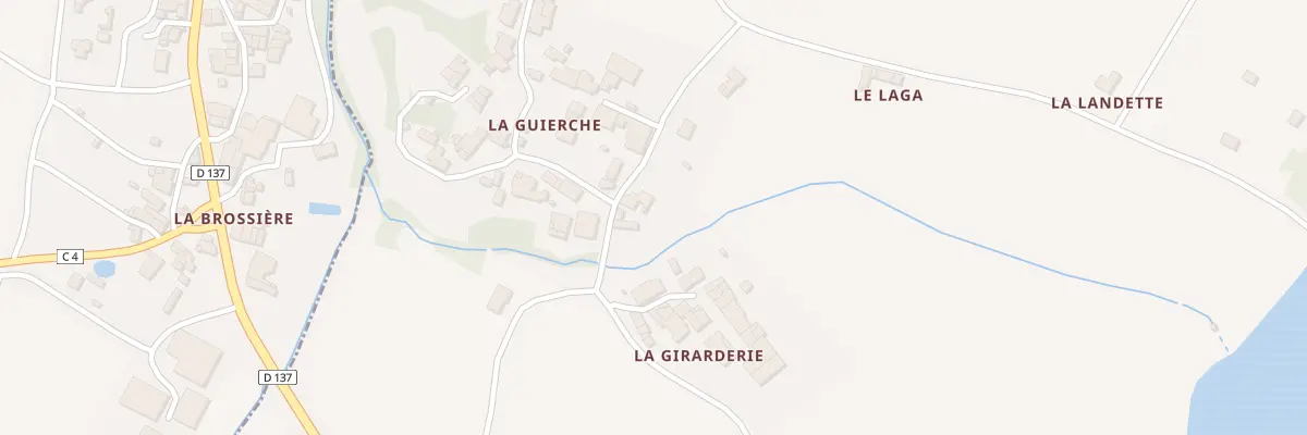 Plan du 4 La Guierche à Vendrennes