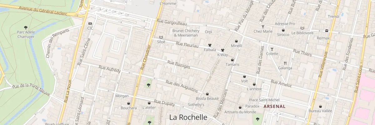 Plan du 12 Rue Bazoges à La Rochelle