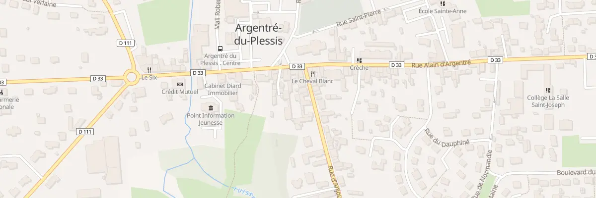 Plan du 6 Rue d’Anjou à Argentré-du-Plessis