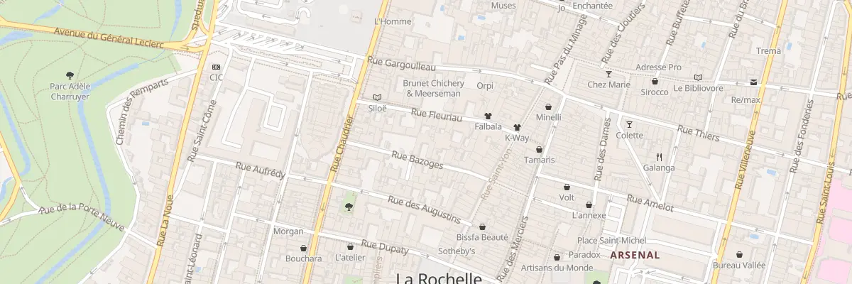 Plan du 14 Rue Bazoges à La Rochelle