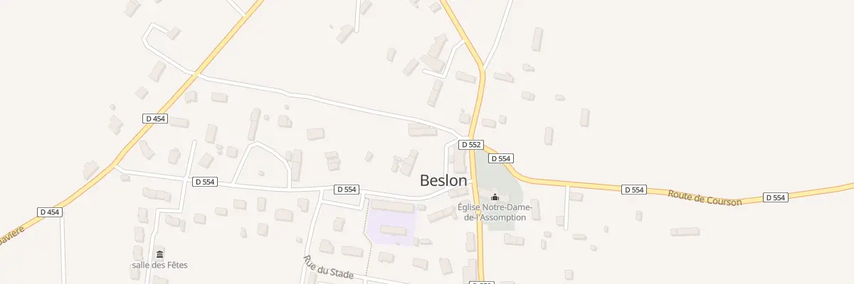 Plan du 5003 Le Bourg à Beslon