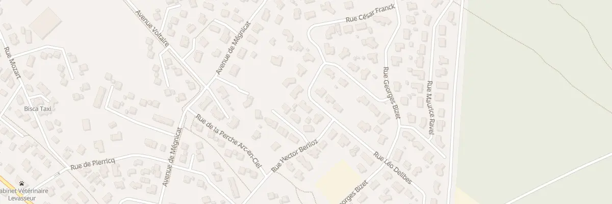 Plan du 76 Rue Léo Delibes à Biscarrosse