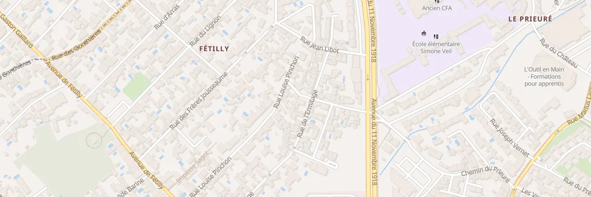 Plan du 17 Rue Richard des Herbiers à La Rochelle