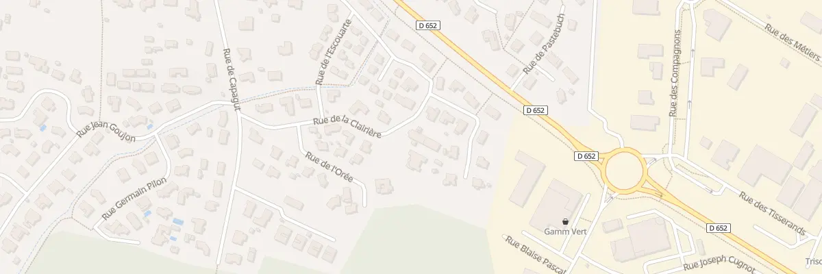 Plan du 206 Rue de la Clairière à Biscarrosse