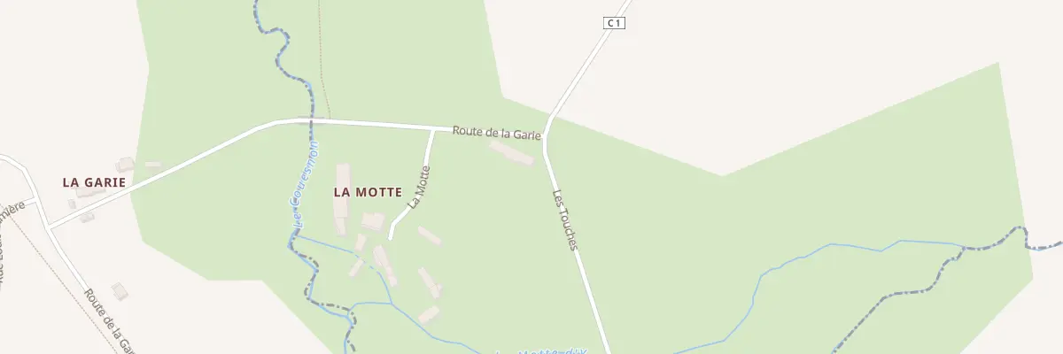 Plan du 1 La Motte à Beaucé