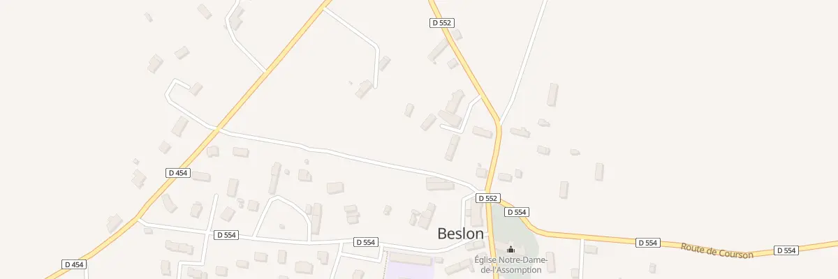 Plan du 5013 Les Montiers à Beslon