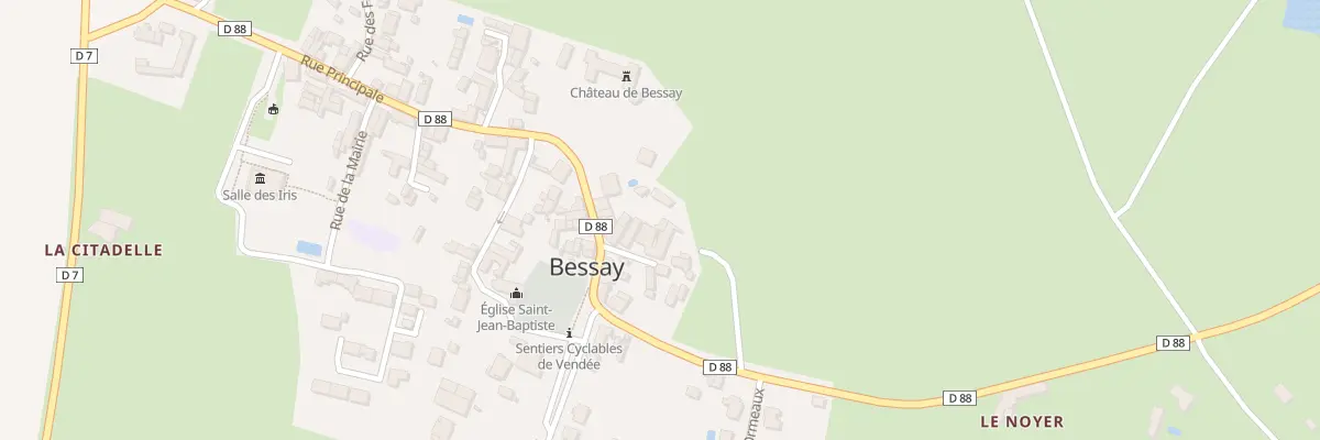 Plan du 1 Rue des palets à Bessay