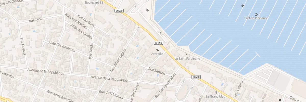 Plan du 52 Bd de la Plage à Arcachon