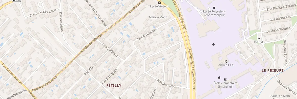 Plan du 55B Rue des Frères Jousseaume à La Rochelle