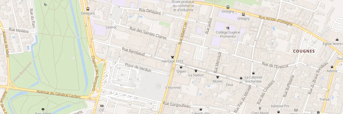 Plan du 3 Rue Albert 1er à La Rochelle