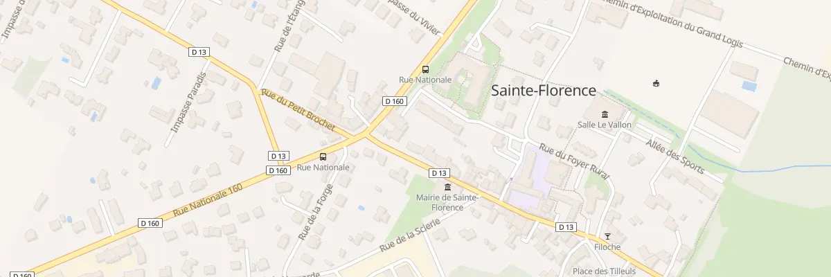 Plan du 3 Rue gaston chaissac à Sainte-Florence