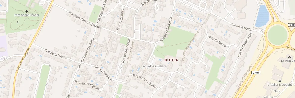 Plan du 1 Rue Jean-Baptiste Jourdan à Lagord