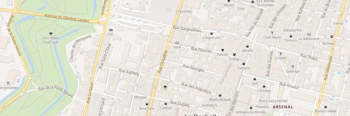 Plan du 20 Rue Bazoges à La Rochelle