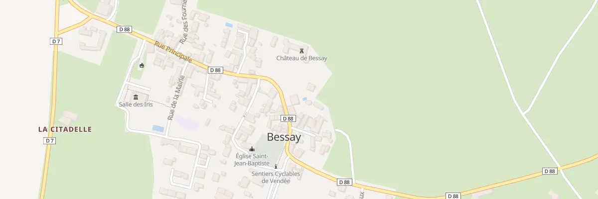 Plan du 20 Rue principale à Bessay