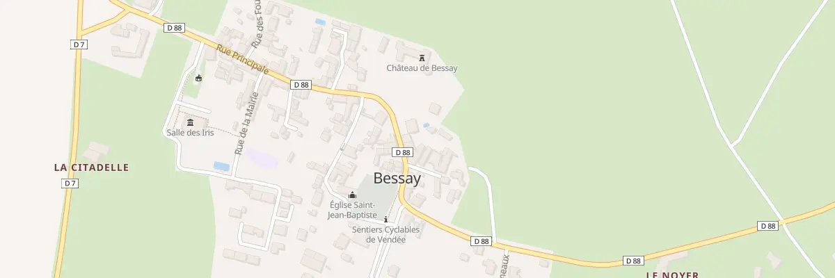 Plan du 22 Rue principale à Bessay