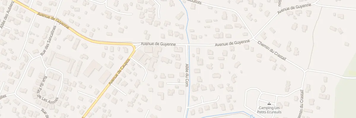 Plan du 36 All du Com à Biscarrosse