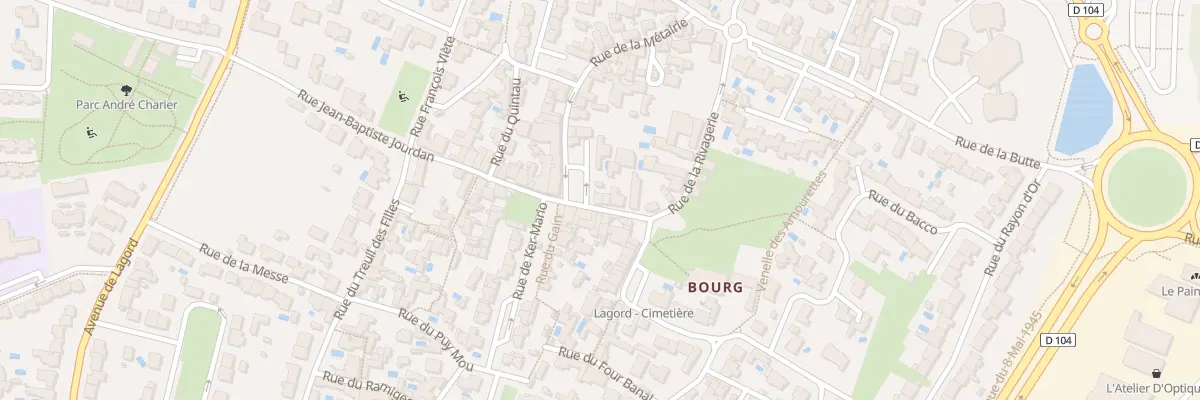 Plan du 8 Rue Jean-Baptiste Jourdan à Lagord