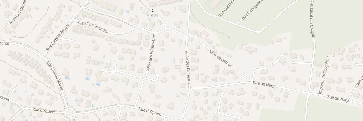 Plan du 65 All des Rameaux à Biscarrosse