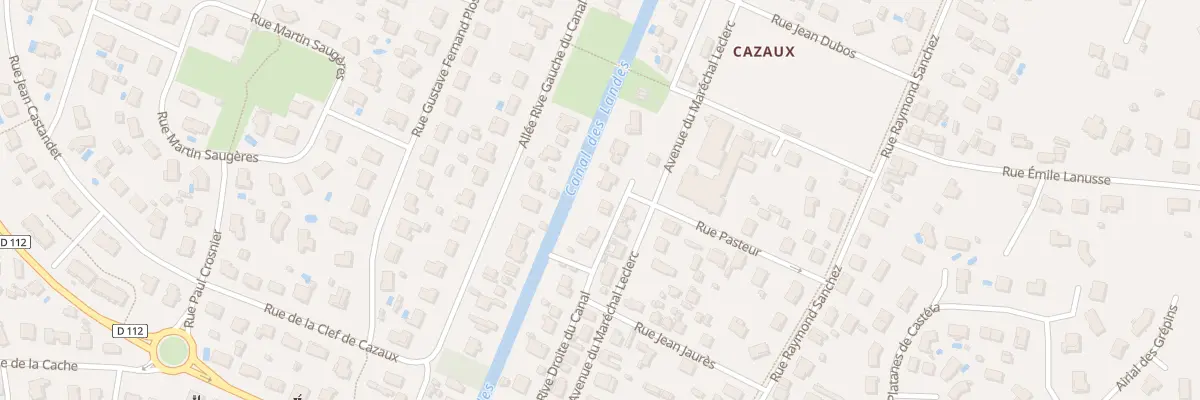 Plan du 25 All Rive Droite Canal Cazaux à La Teste-de-Buch