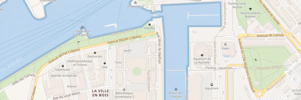Plan du 1 Rue Montaigne à La Rochelle