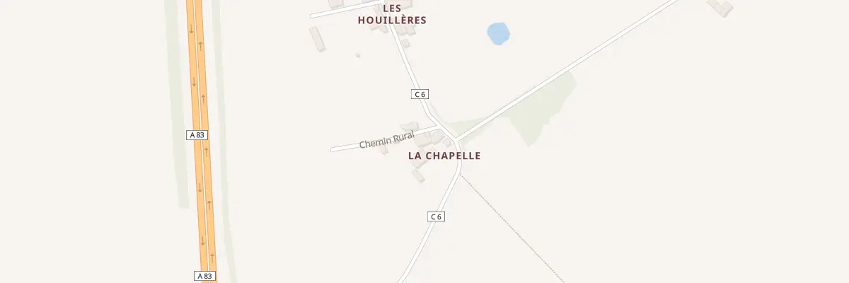 Plan du 5180 La Chapelle à Saint-Hilaire-le-Vouhis