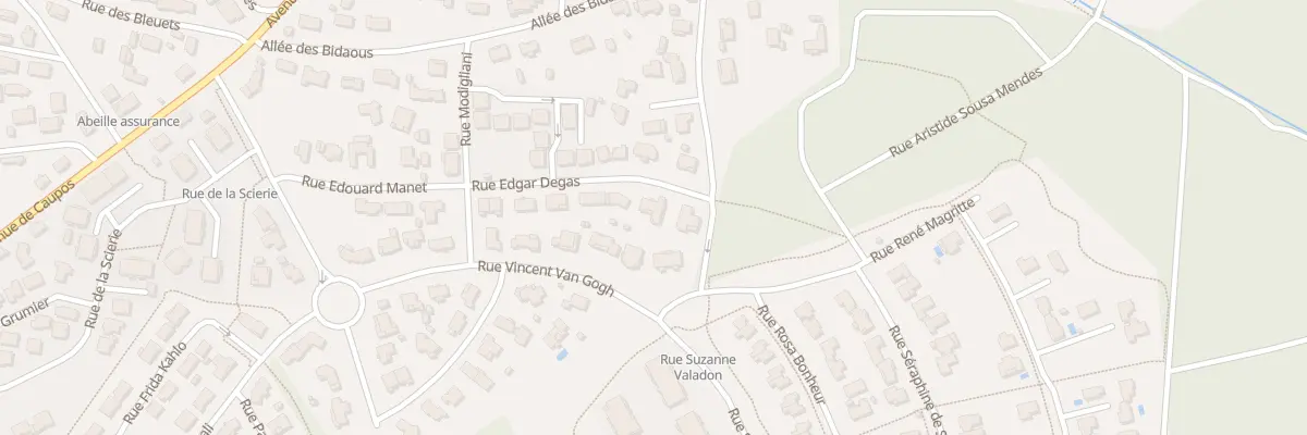 Plan du 145 Rue Edgar Degas à Biscarrosse