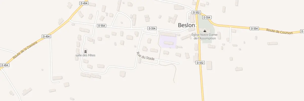 Plan du 129 Rue du Stade à Beslon