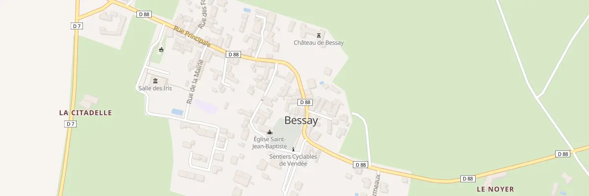 Plan du 25 Rue principale à Bessay